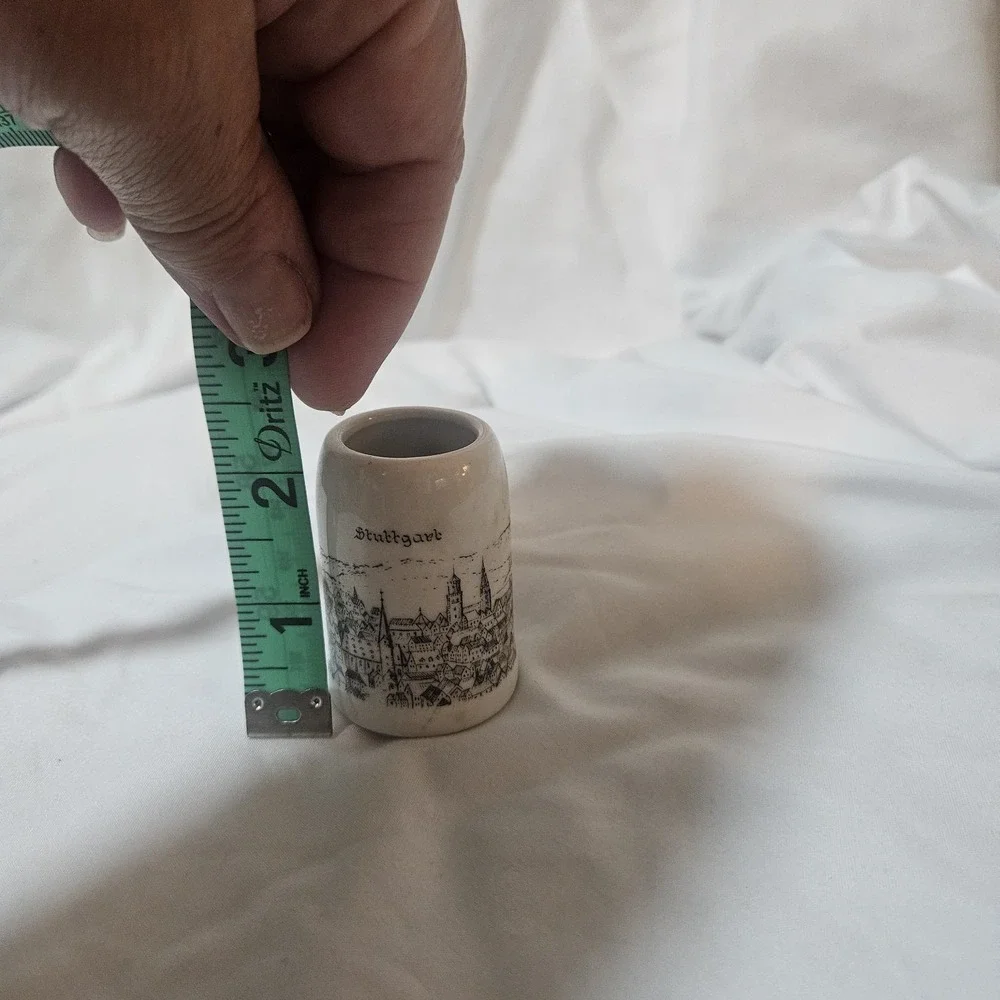 Vintage German Miniature Souvenir Beer Stein Shot Glasses - Set of 4
